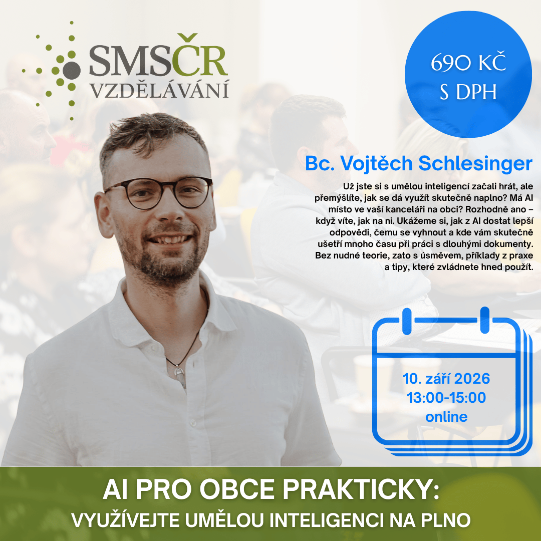 AI pro obce prakticky Využívejte umělou inteligenci na plno_září 2026_online_čtverec